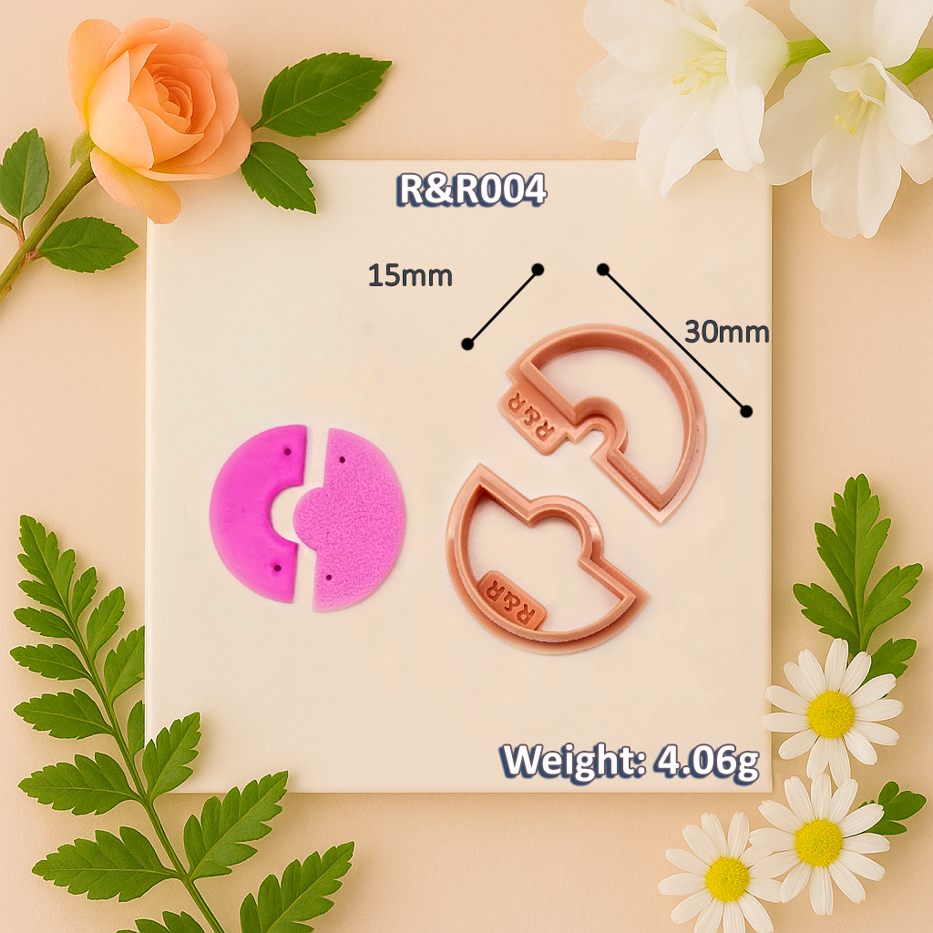 004 - Modern Cutout Semi-Circle Set