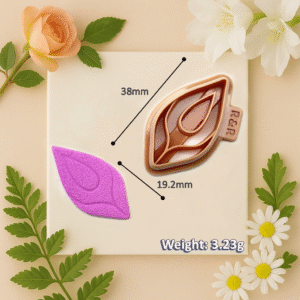 028b - Teardrop Shape with Engraved Detail